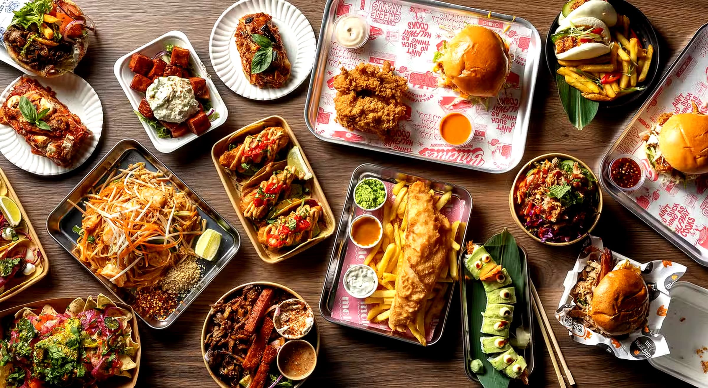 Food and drinks at Rocket Room bar